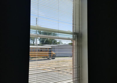 school window blinds installation