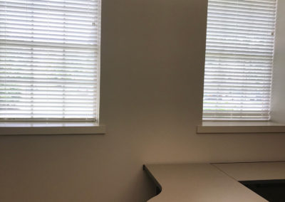 office window blindes installation